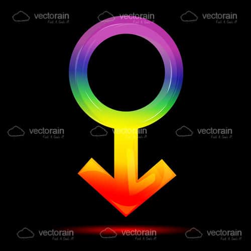 Multicolor Mars Symbol